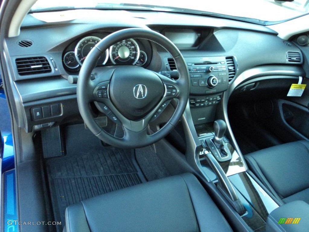 Ebony Interior 2012 Acura TSX Sedan Photo #56722070