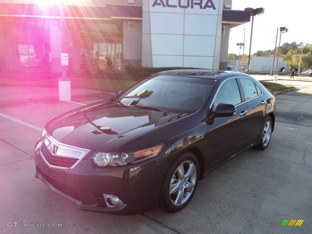 2012 TSX Technology Sedan - Crystal Black Pearl / Taupe photo #1