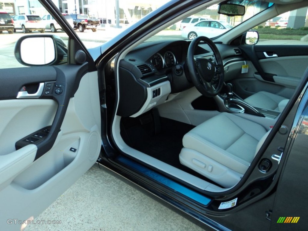 Taupe Interior 2012 Acura TSX Technology Sedan Photo #56722313
