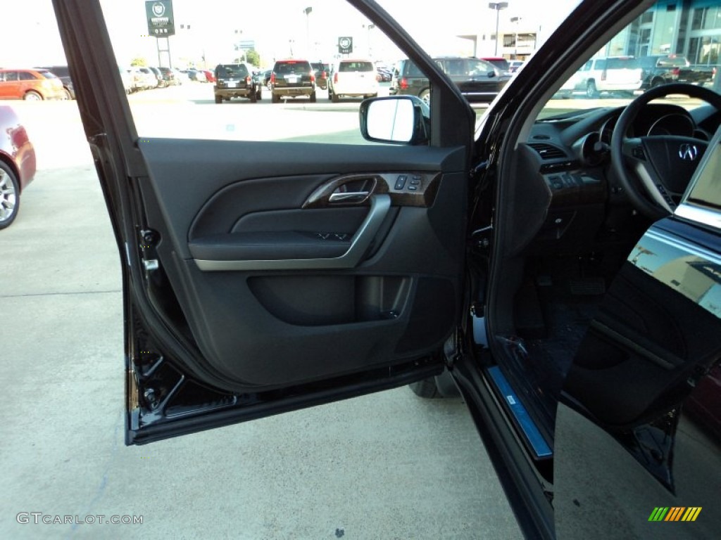 2011 Acura MDX Technology Ebony Door Panel Photo #56722505