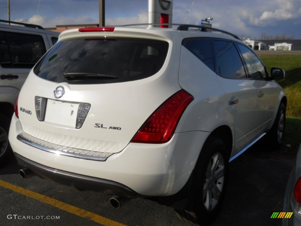 2007 Murano SL AWD - Glacier Pearl White / Cafe Latte photo #2