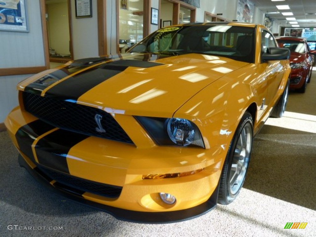 2008 Mustang Shelby GT500 Coupe - Grabber Orange / Black photo #1