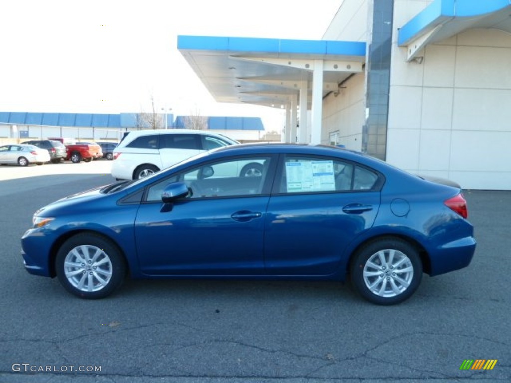 Dyno Blue Pearl 2012 Honda Civic EX-L Sedan Exterior Photo #56724842