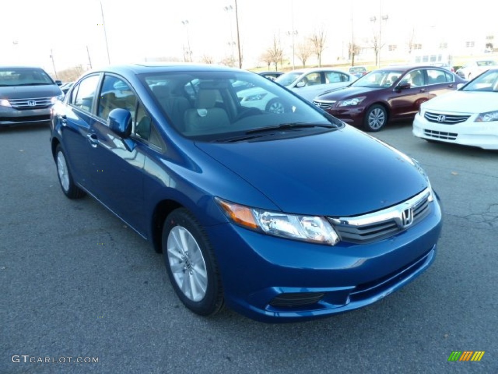 Dyno Blue Pearl 2012 Honda Civic EX-L Sedan Exterior Photo #56724884