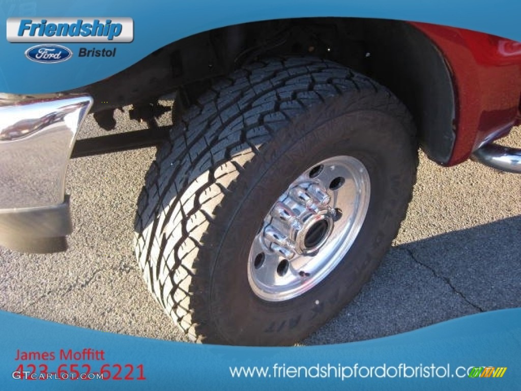 2001 F250 Super Duty XLT Regular Cab 4x4 - Toreador Red Metallic / Medium Graphite photo #7