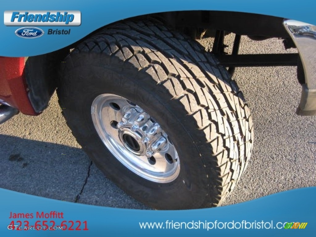 2001 F250 Super Duty XLT Regular Cab 4x4 - Toreador Red Metallic / Medium Graphite photo #8