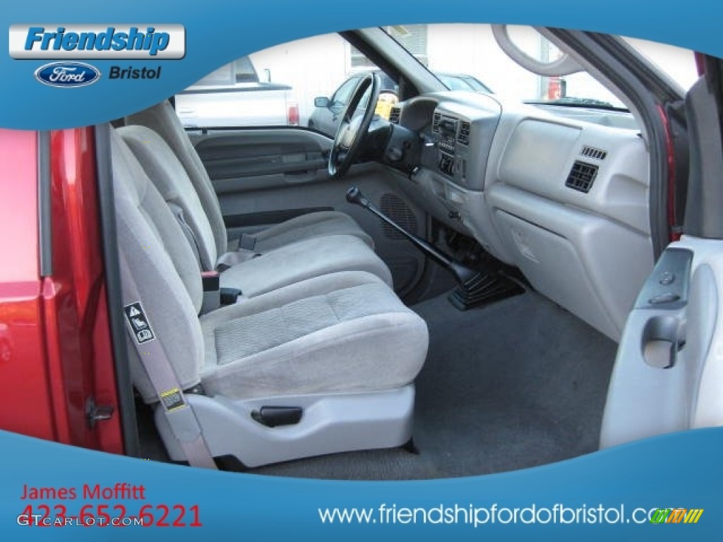 2001 F250 Super Duty XLT Regular Cab 4x4 - Toreador Red Metallic / Medium Graphite photo #13