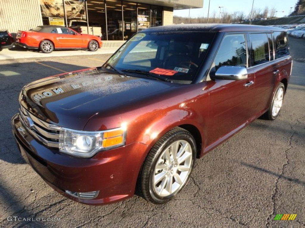 2010 Flex Limited EcoBoost AWD - Cinnamon Metallic / Charcoal Black photo #8