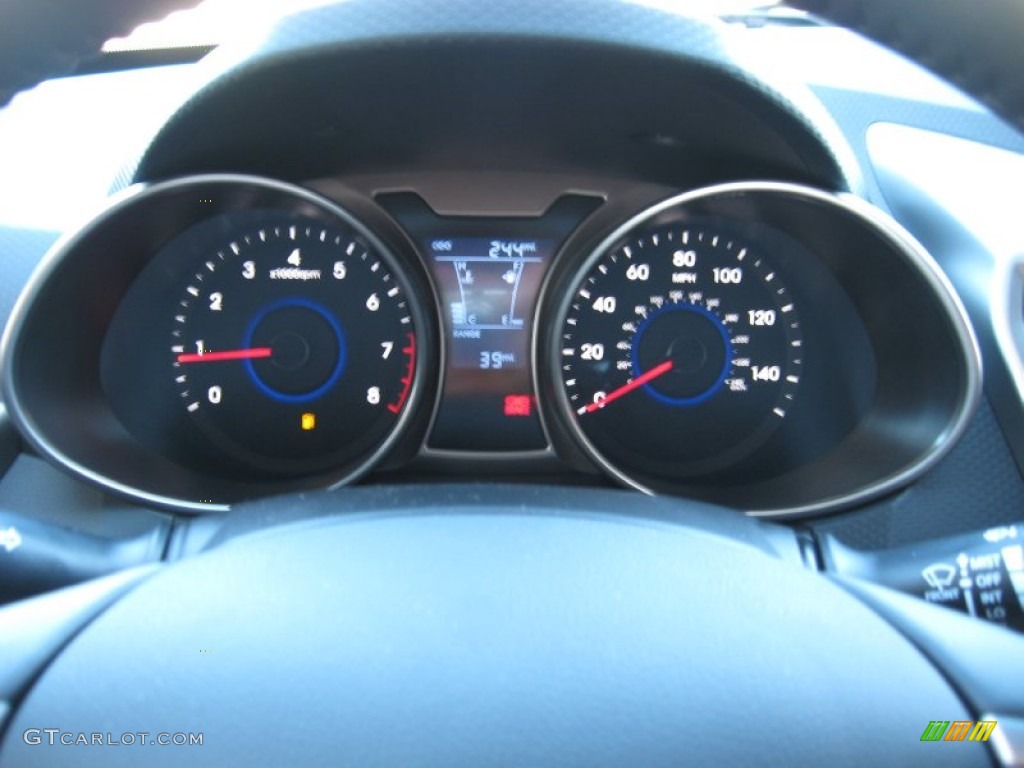 2012 Hyundai Veloster Standard Veloster Model Gauges Photo #56726225