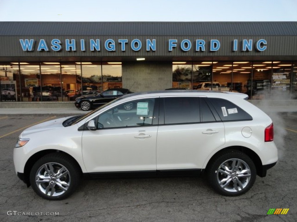 2012 Edge SEL - White Platinum Metallic Tri-Coat / Medium Light Stone photo #1