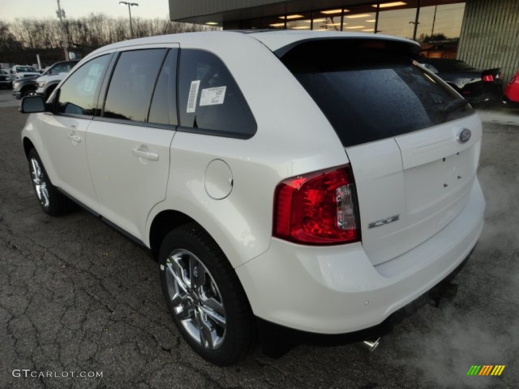 White Platinum Metallic Tri-Coat 2012 Ford Edge SEL Exterior Photo #56726654