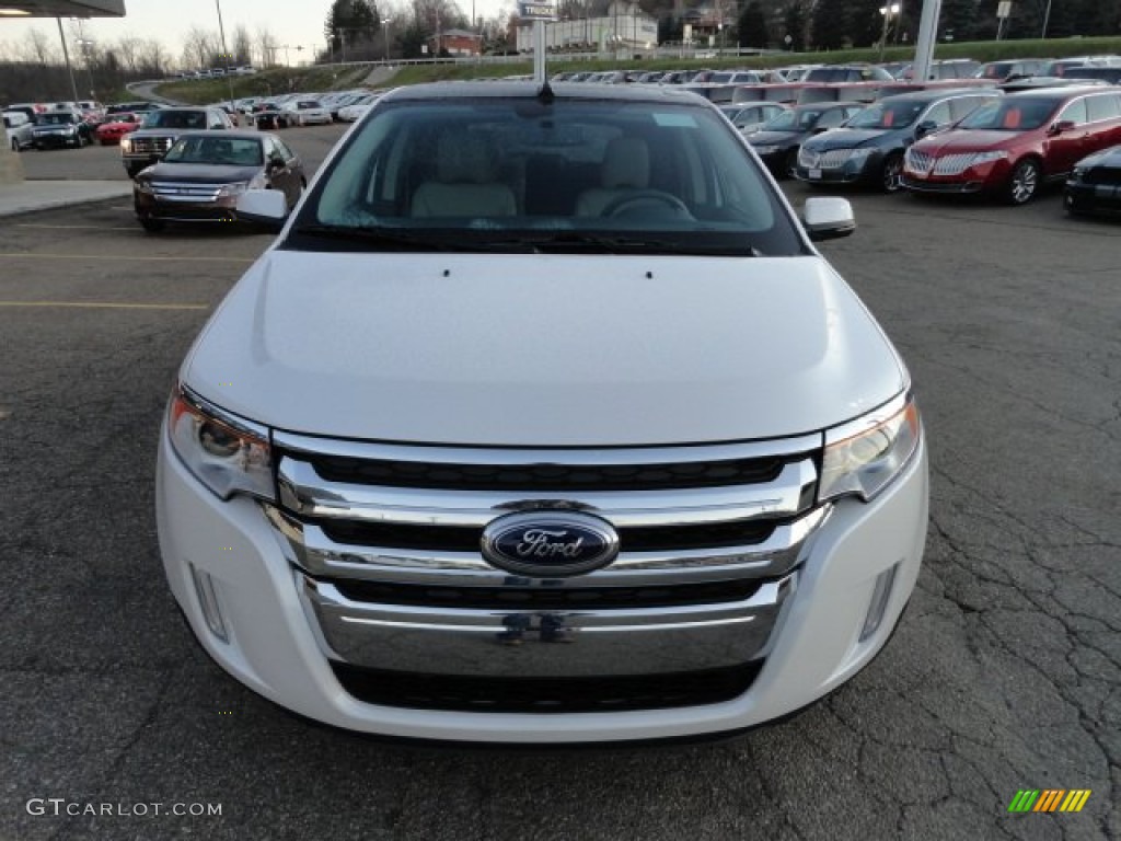 2012 Edge SEL - White Platinum Metallic Tri-Coat / Medium Light Stone photo #7