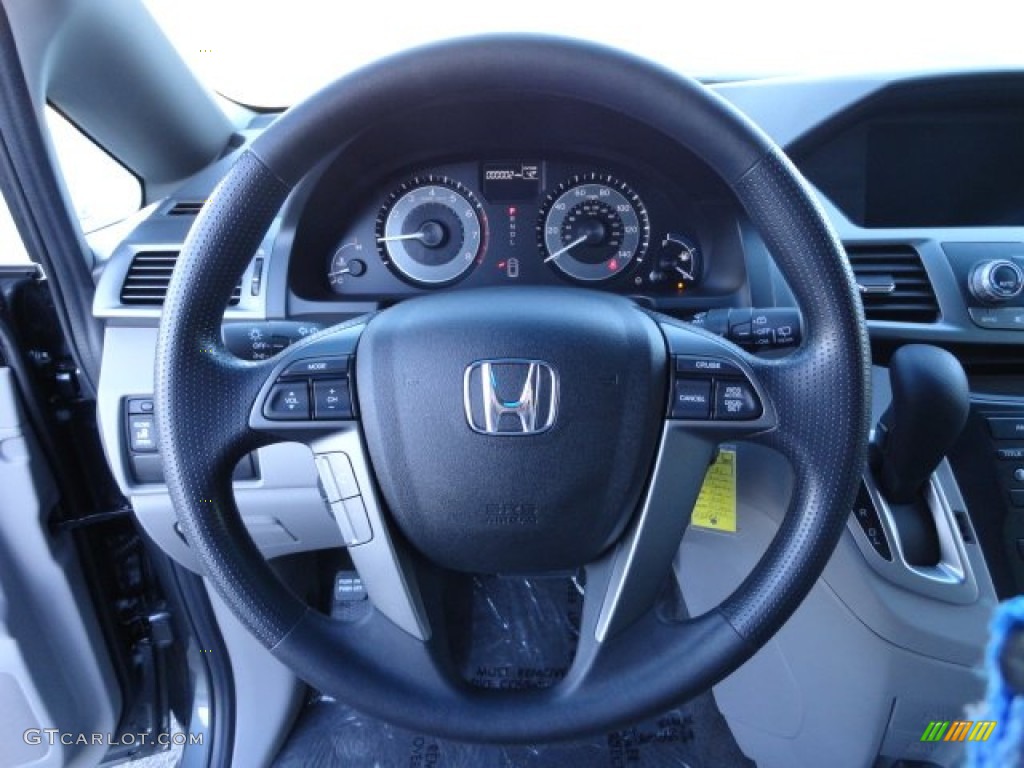 2012 Honda Odyssey EX Gray Steering Wheel Photo #56727040