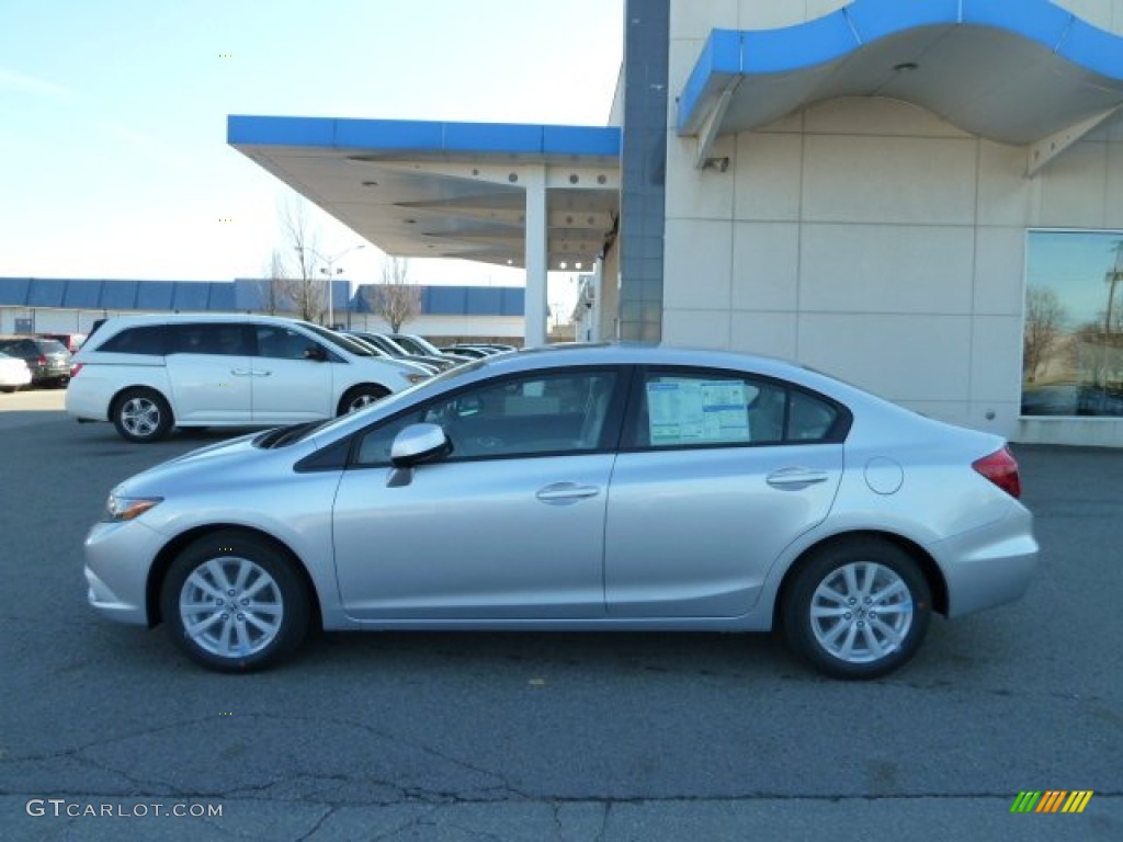 Alabaster Silver Metallic 2012 Honda Civic EX Sedan Exterior Photo #56727083