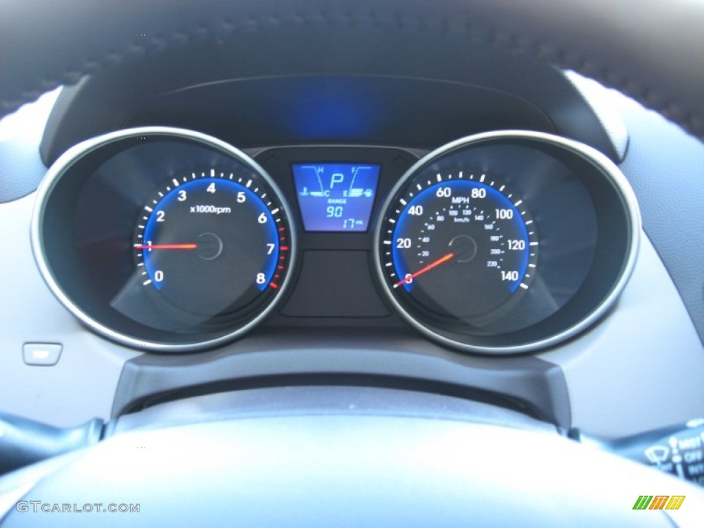 2012 Hyundai Tucson Limited AWD Gauges Photo #56727248