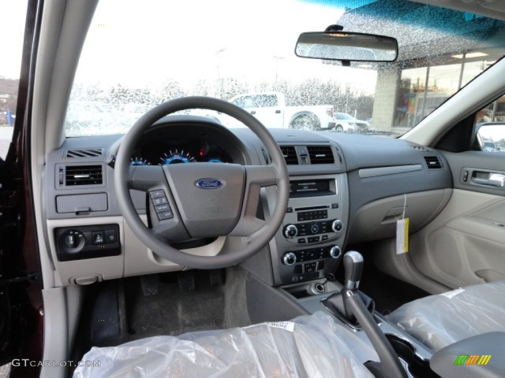 2012 Ford Fusion S Medium Light Stone Dashboard Photo #56727277