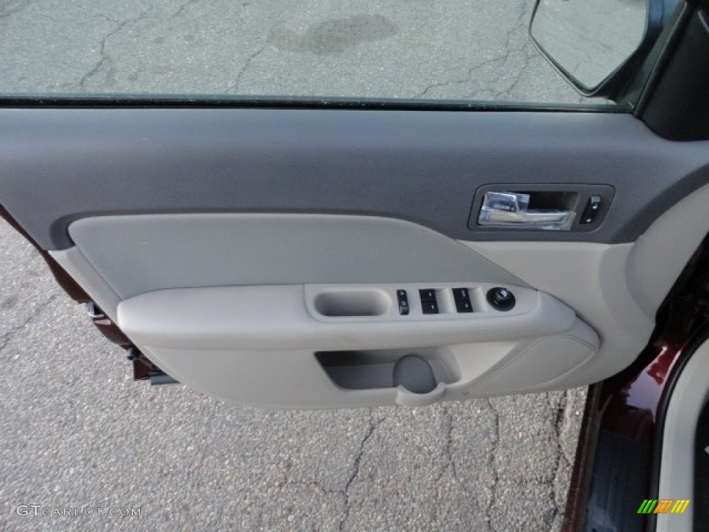 2012 Ford Fusion S Medium Light Stone Door Panel Photo #56727293