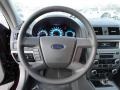 Medium Light Stone 2012 Ford Fusion S Steering Wheel