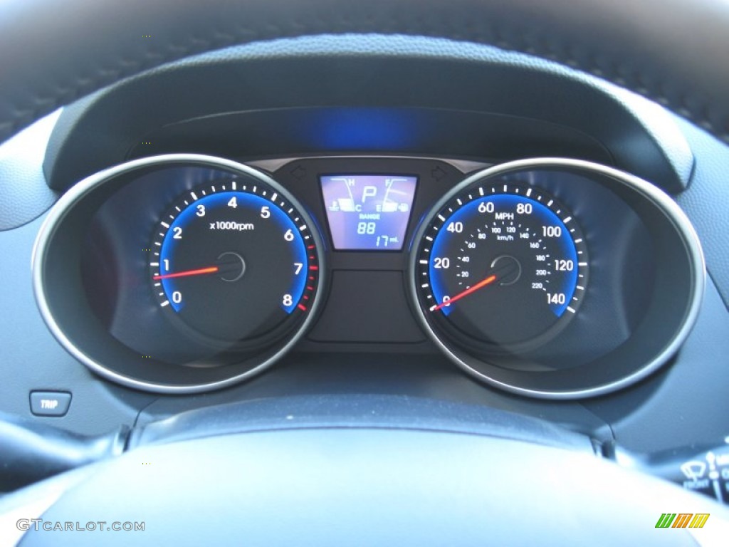 2012 Hyundai Tucson GLS AWD Gauges Photo #56727485