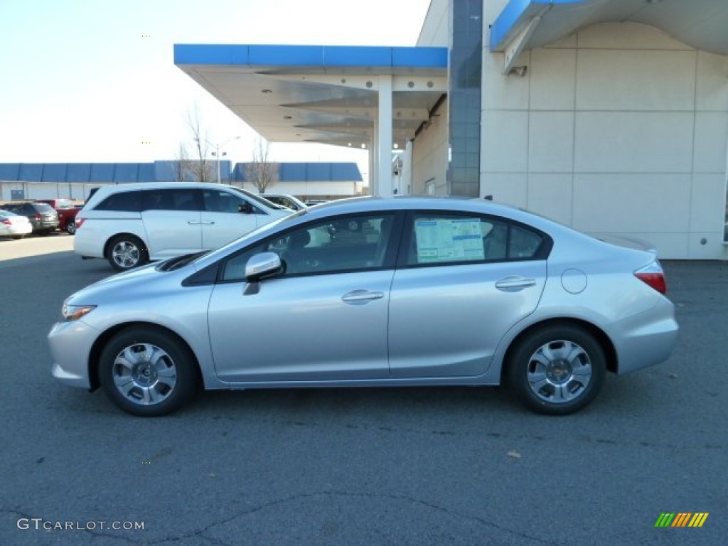 Alabaster Silver Metallic 2012 Honda Civic Hybrid Sedan Exterior Photo #56727606