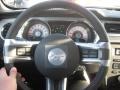 Charcoal Black 2012 Ford Mustang V6 Premium Convertible Steering Wheel