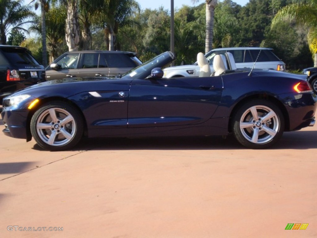 2012 Z4 sDrive28i - Deep Sea Blue Metallic / Beige photo #3