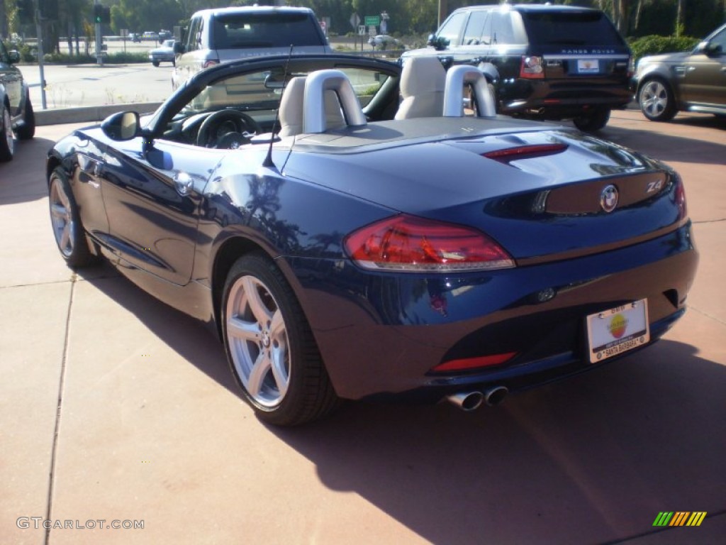 2012 Z4 sDrive28i - Deep Sea Blue Metallic / Beige photo #4