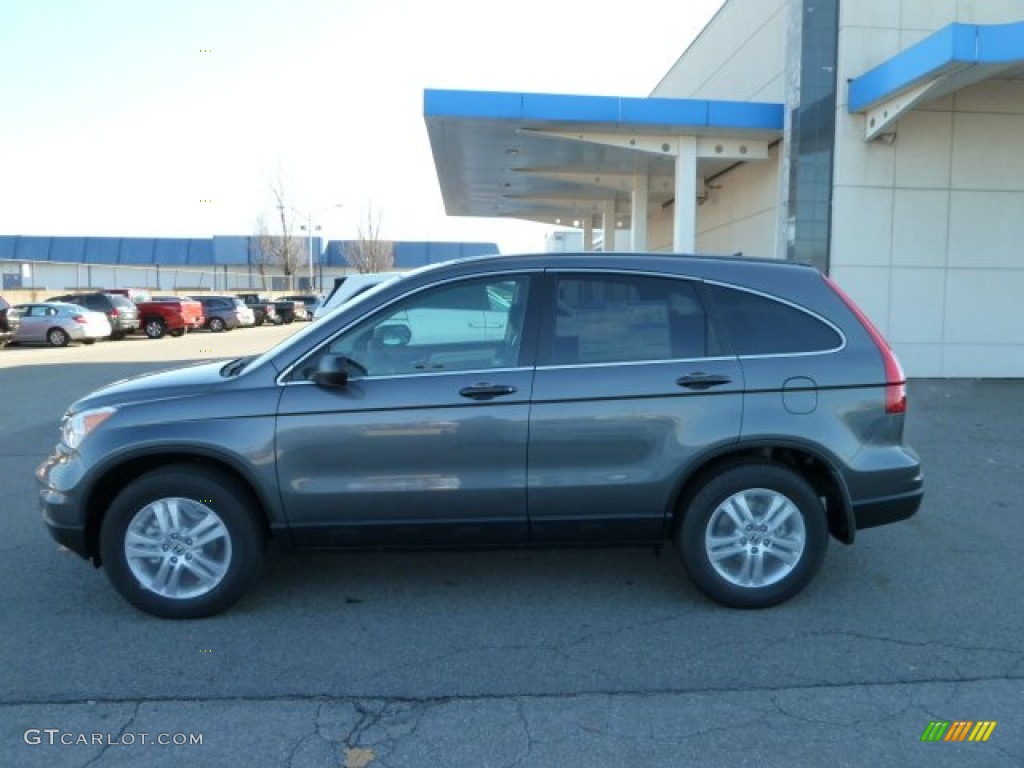 2011 CR-V EX 4WD - Polished Metal Metallic / Black photo #2