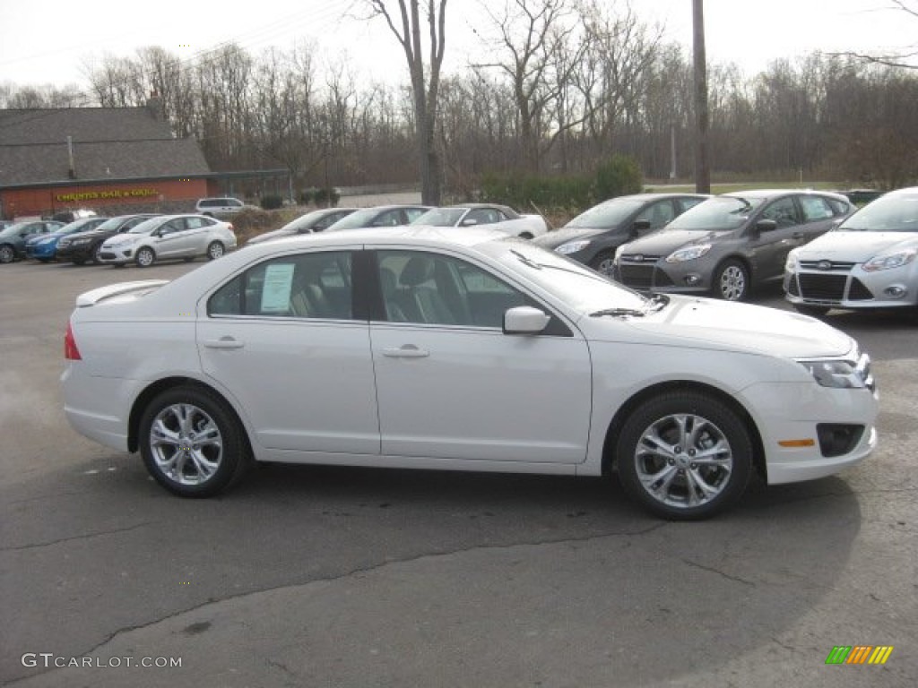 2012 Fusion SE - White Suede / Medium Light Stone photo #4