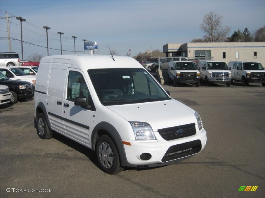 Frozen White 2012 Ford Transit Connect XLT Van Exterior Photo #56728688