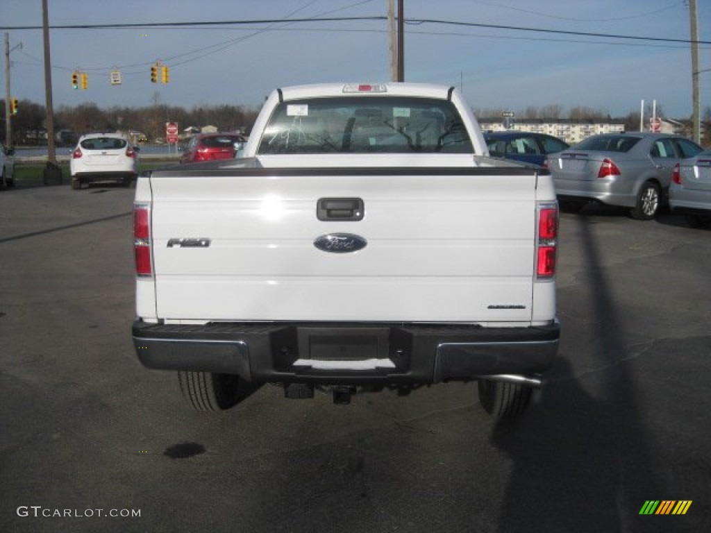 2011 F150 XL Regular Cab 4x4 - Oxford White / Steel Gray photo #7