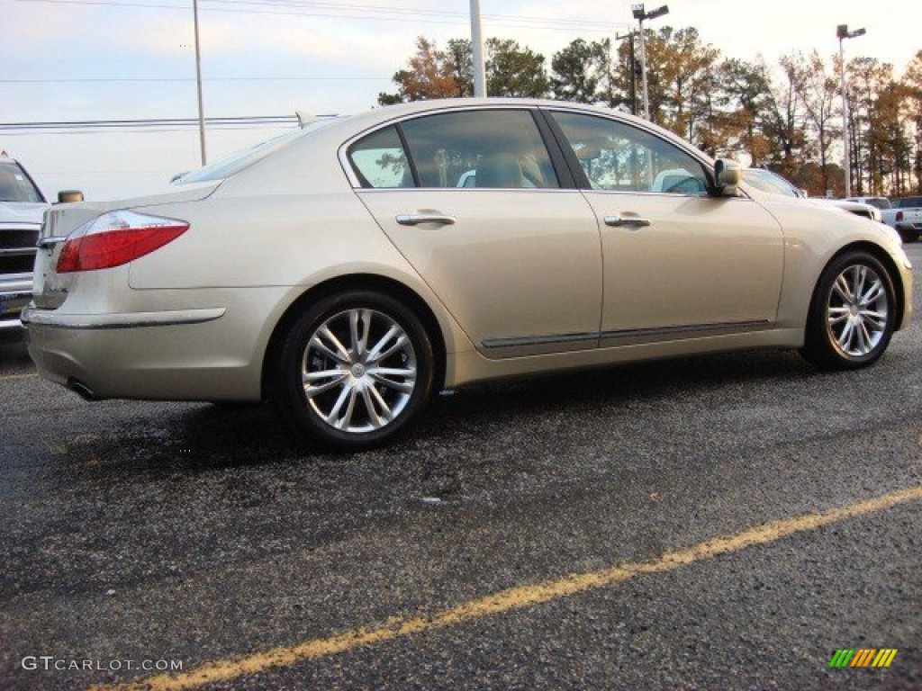 Champagne Beige Metallic 2011 Hyundai Genesis 4.6 Sedan Exterior Photo #56732570
