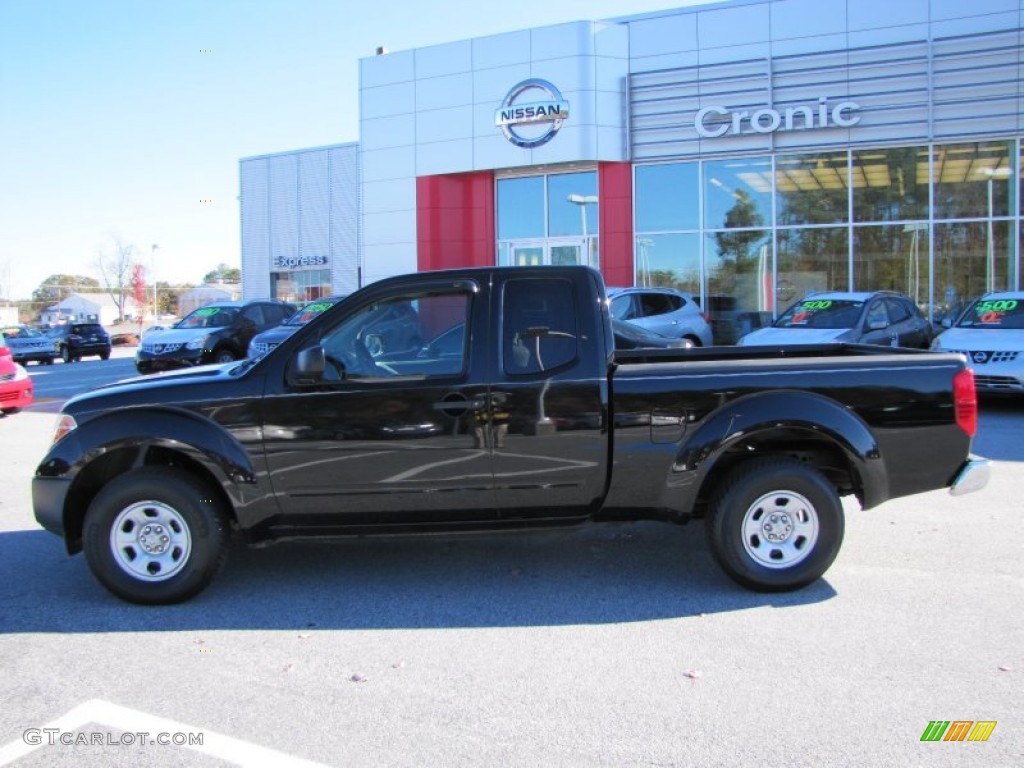 2007 Frontier XE King Cab - Super Black / Steel photo #2