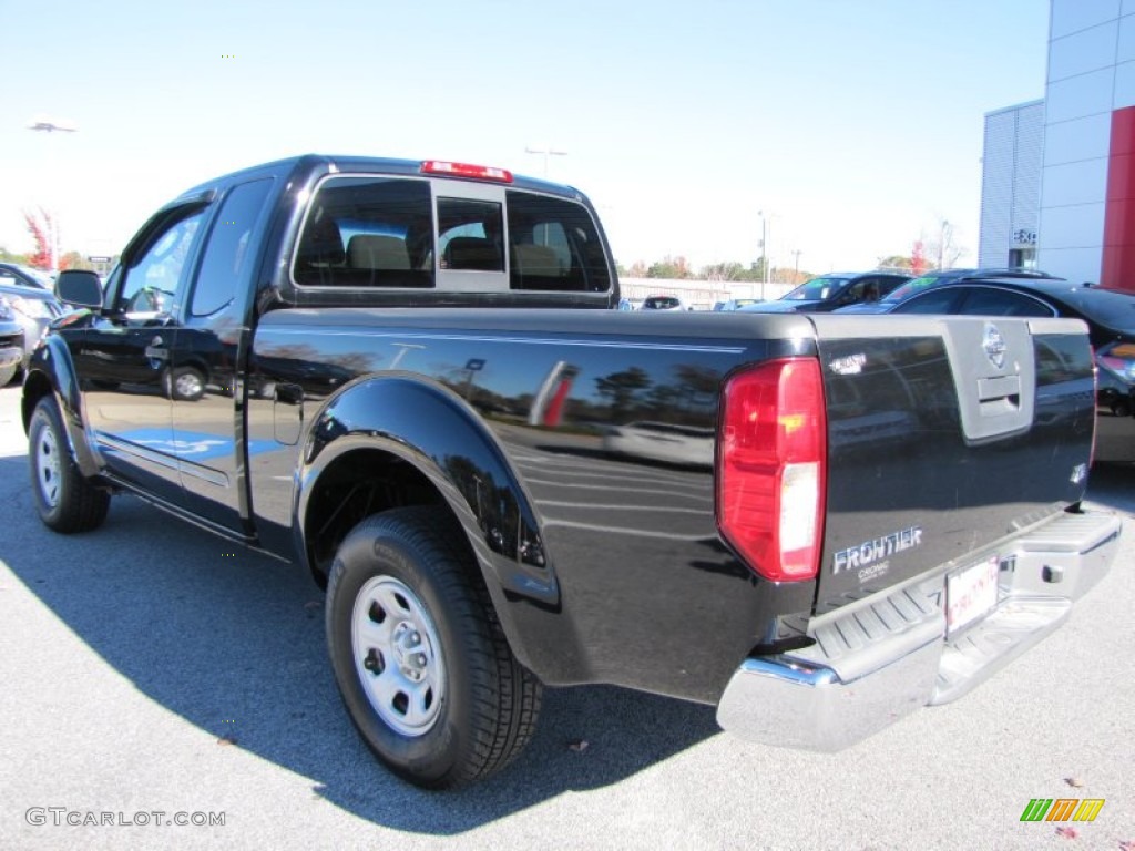 2007 Frontier XE King Cab - Super Black / Steel photo #3