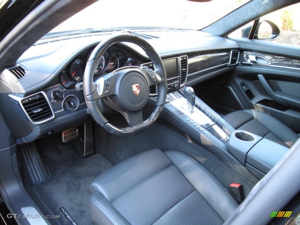 Black Interior 2011 Porsche Panamera Turbo Photo #56733245