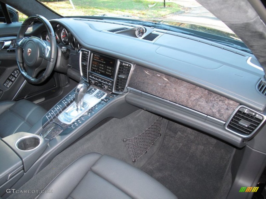 2011 Porsche Panamera Turbo Black Dashboard Photo #56733326