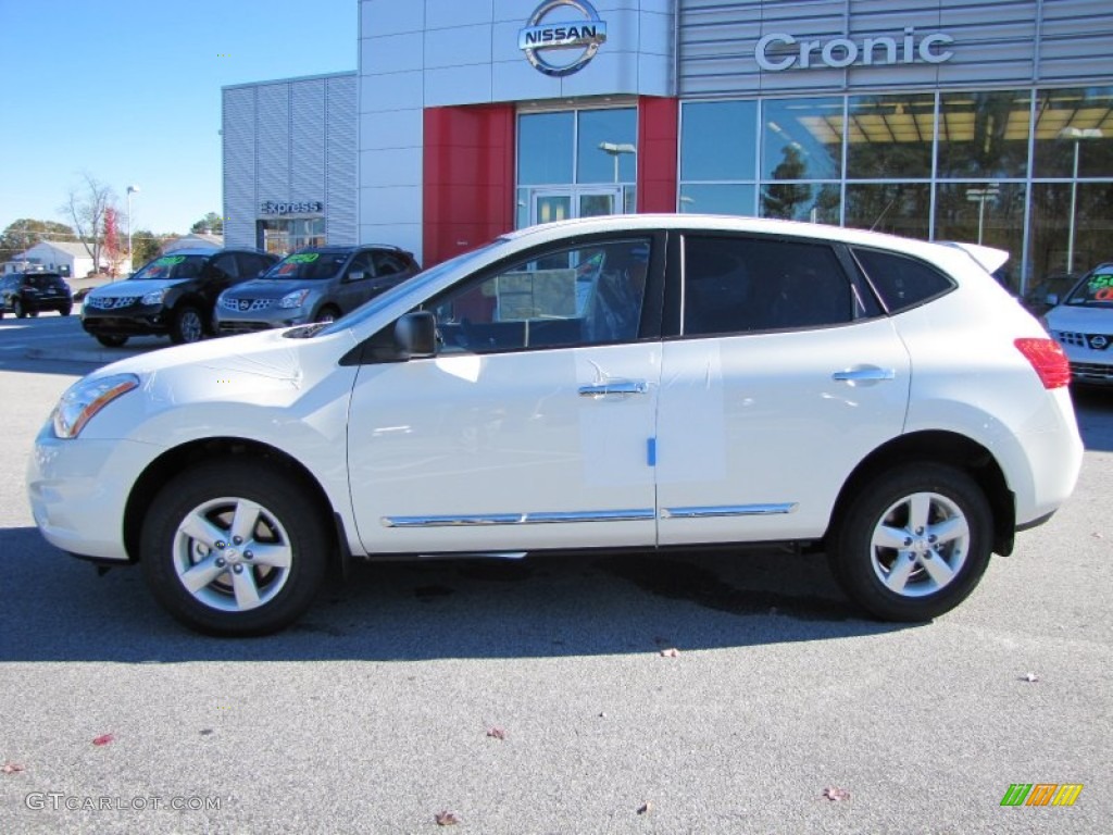 2012 Rogue S Special Edition - Pearl White / Gray photo #2