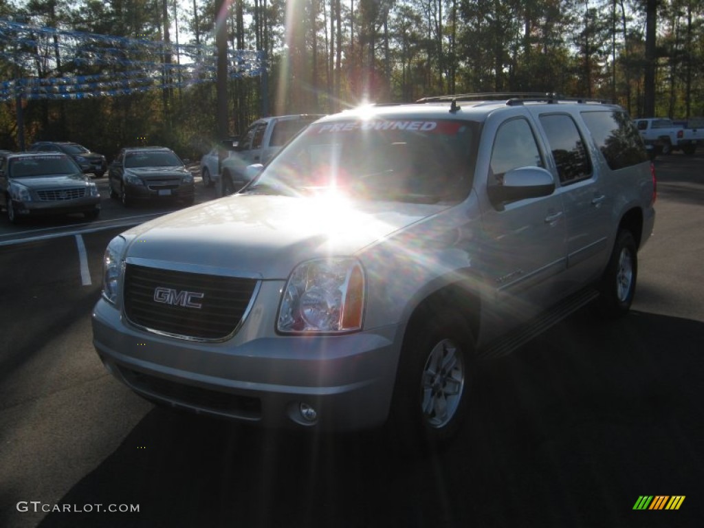 2010 Yukon XL SLT 4x4 - Pure Silver Metallic / Ebony photo #1