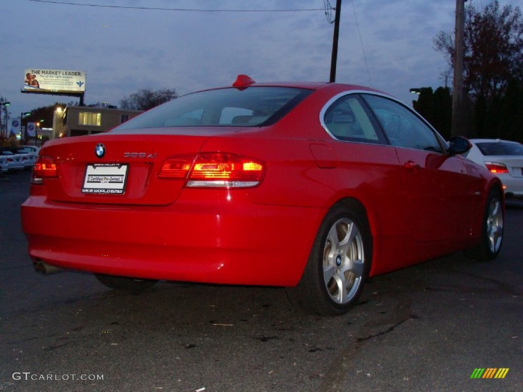 2007 3 Series 328xi Coupe - Crimson Red / Grey photo #4