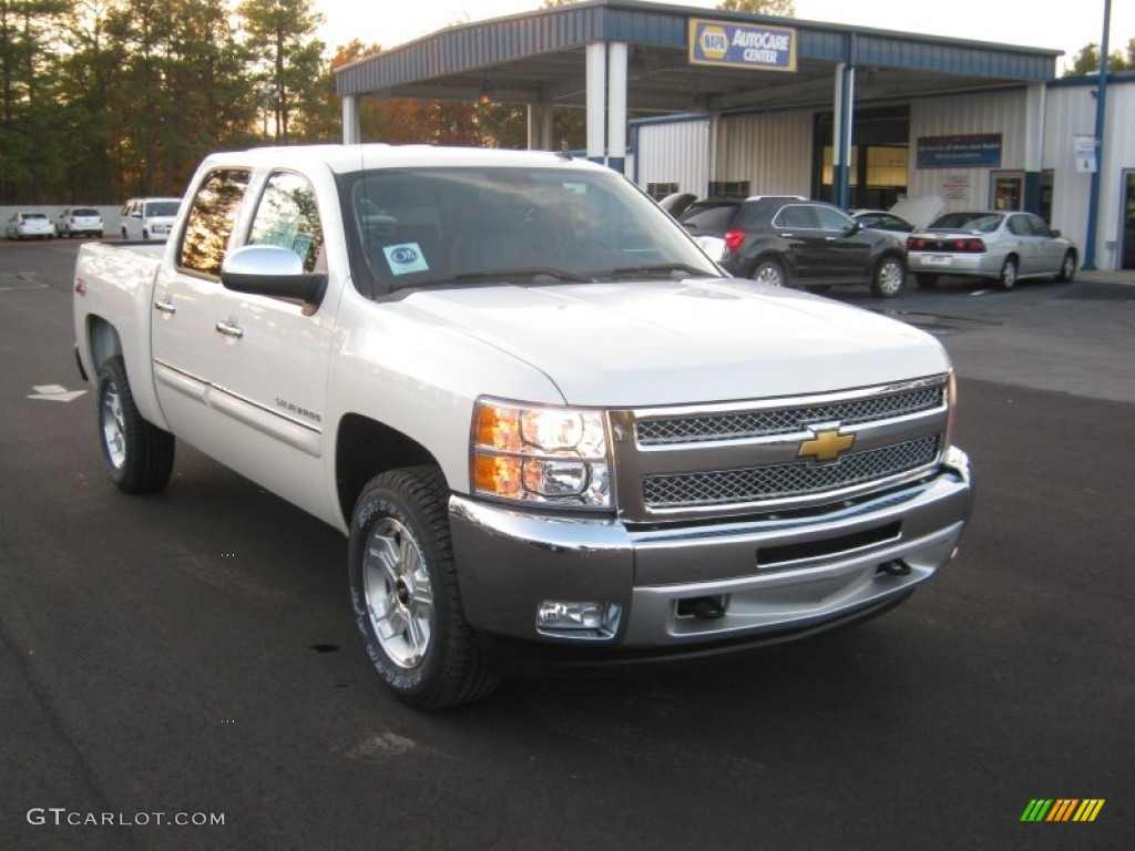 2012 Silverado 1500 LT Crew Cab 4x4 - White Diamond Tricoat / Ebony photo #7