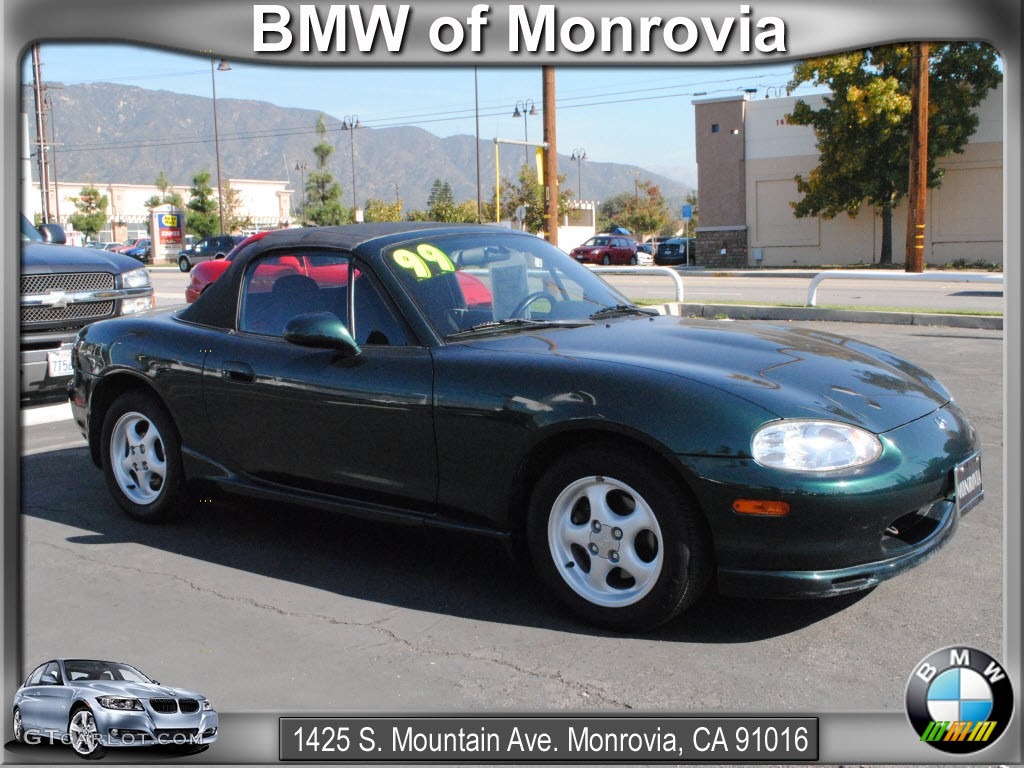 1999 MX-5 Miata Roadster - Emerald Green Mica / Black photo #1