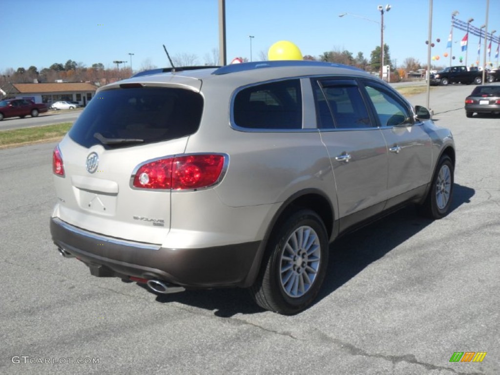 2008 Enclave CXL - Gold Mist Metallic / Cashmere/Cocoa photo #4