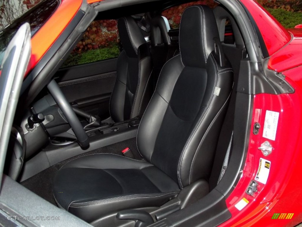 Black Interior 2010 Mazda MX-5 Miata Grand Touring Hard Top Roadster Photo #56738912