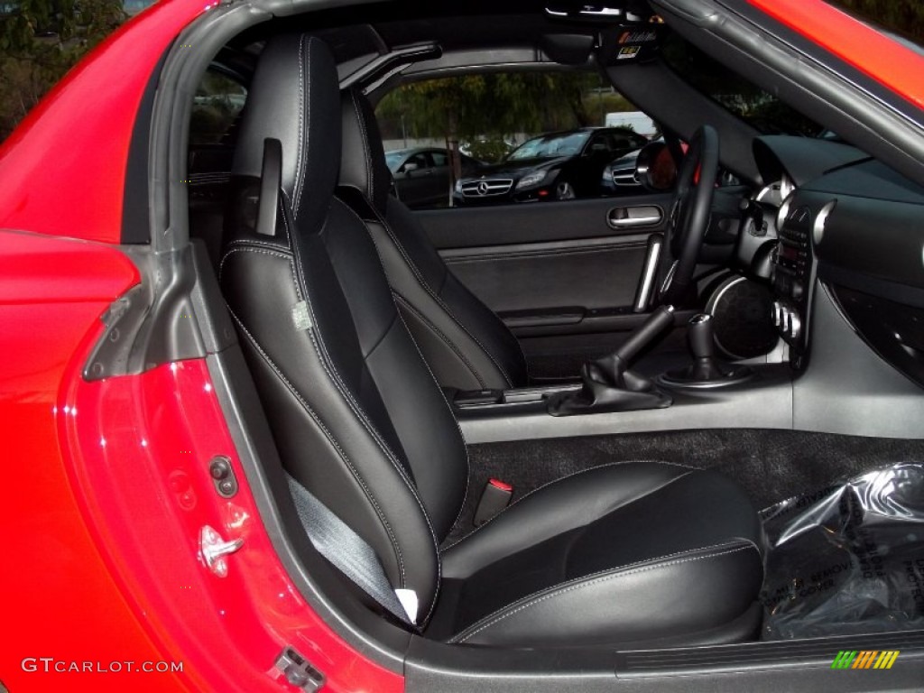 Black Interior 2010 Mazda MX-5 Miata Grand Touring Hard Top Roadster Photo #56738945