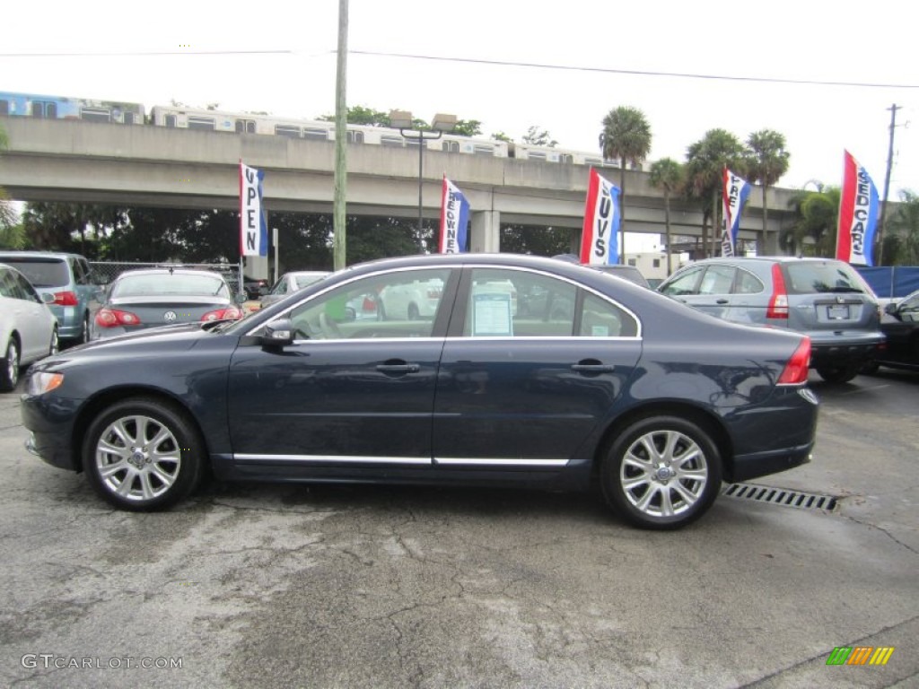 2011 S80 3.2 - Caspian Blue Metallic / Sandstone Beige photo #2