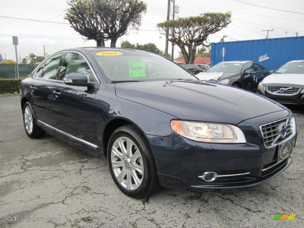 2011 S80 3.2 - Caspian Blue Metallic / Sandstone Beige photo #7