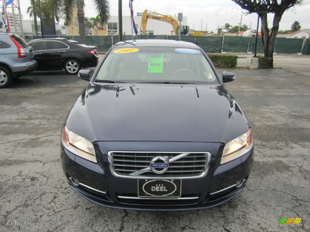 2011 S80 3.2 - Caspian Blue Metallic / Sandstone Beige photo #8