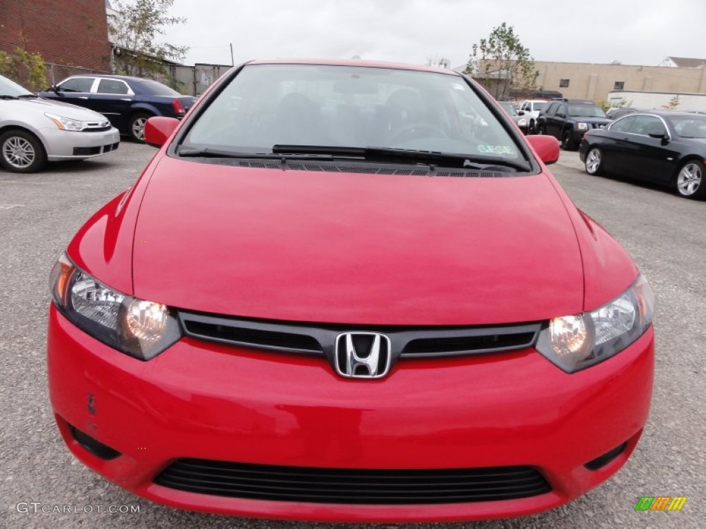 2008 Civic EX Coupe - Rallye Red / Black photo #3