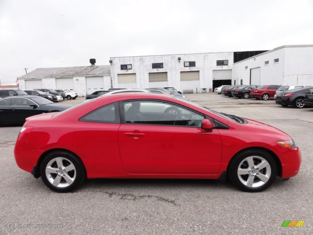 2008 Civic EX Coupe - Rallye Red / Black photo #7
