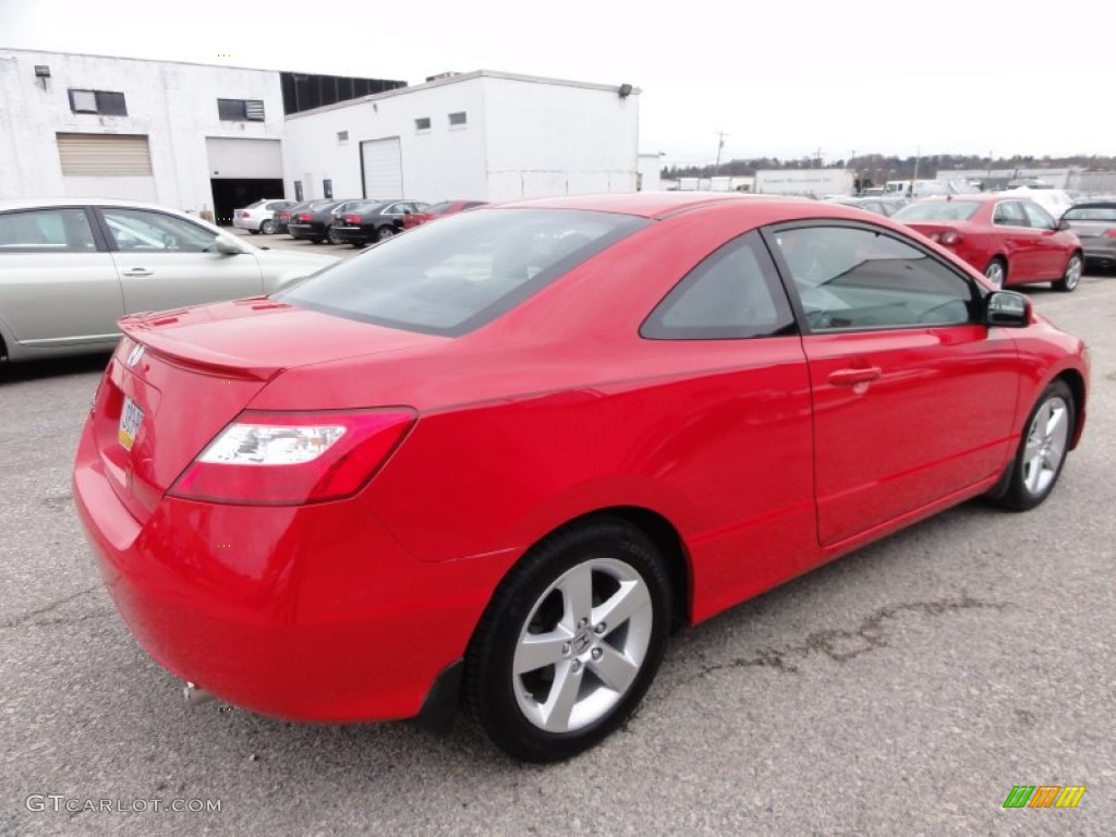 2008 Civic EX Coupe - Rallye Red / Black photo #8